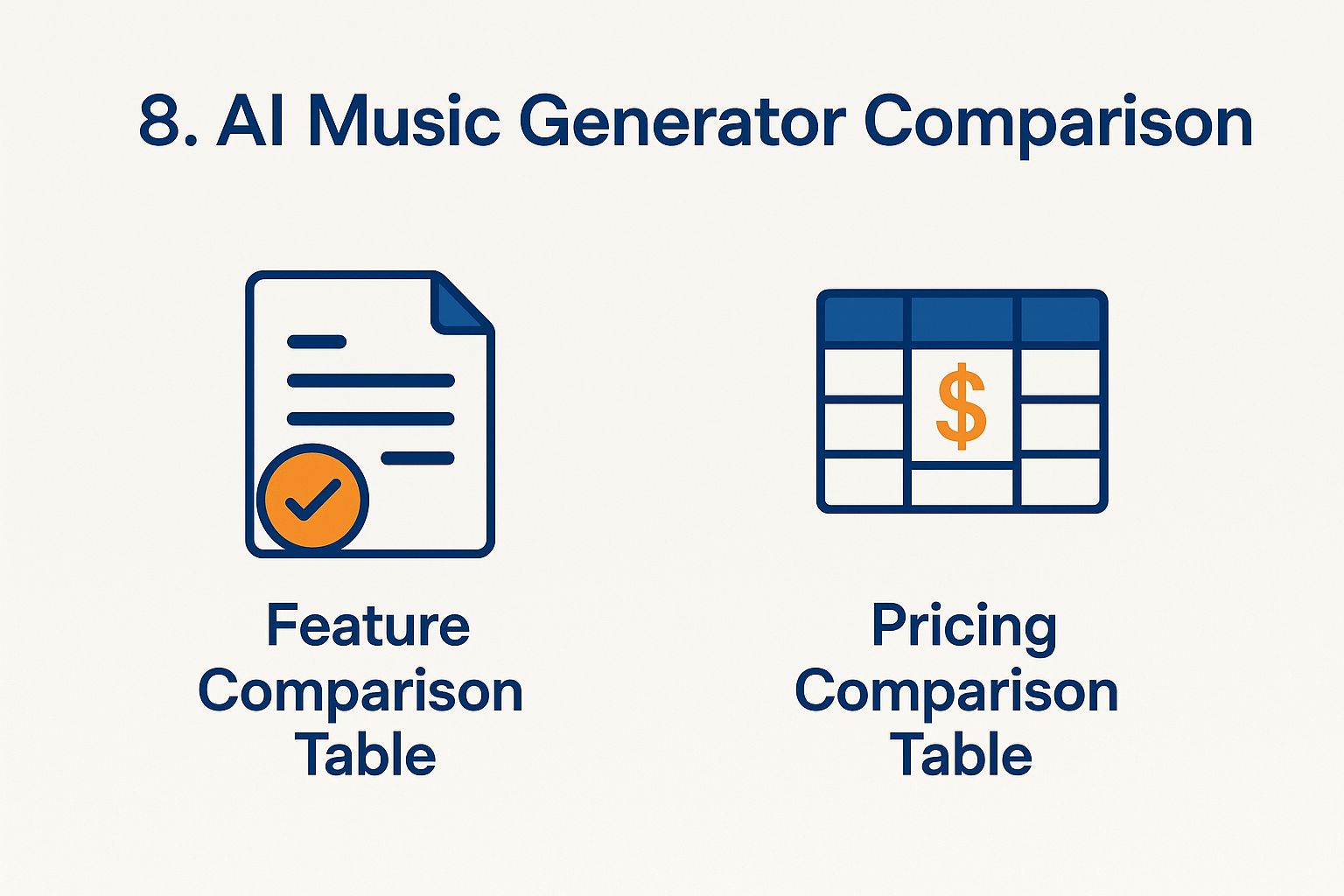 8. AI Music Generator Comparison