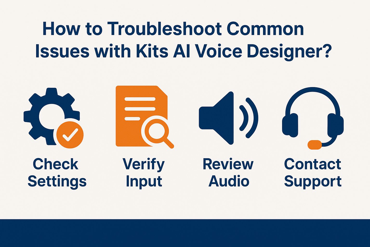 How to Troubleshoot Common Issues with Kits AI Voice Designer?