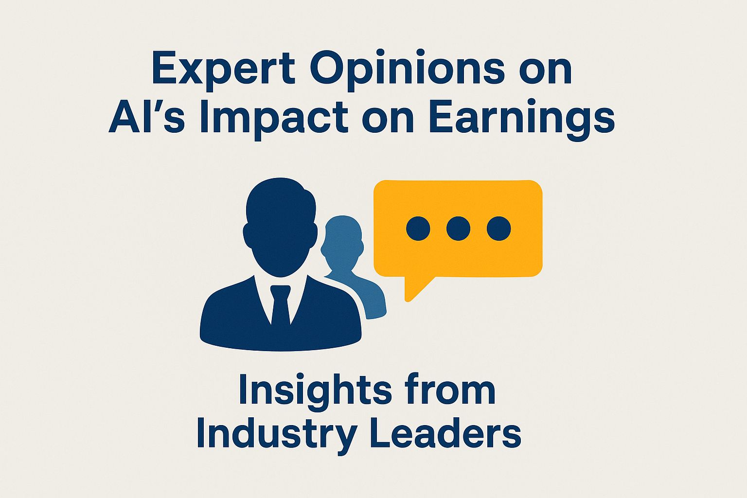 Expert opinions on AI's impact on music earnings, featuring silhouettes of industry leaders and a speech bubble, emphasizing insights on royalty distribution and compensation changes.
